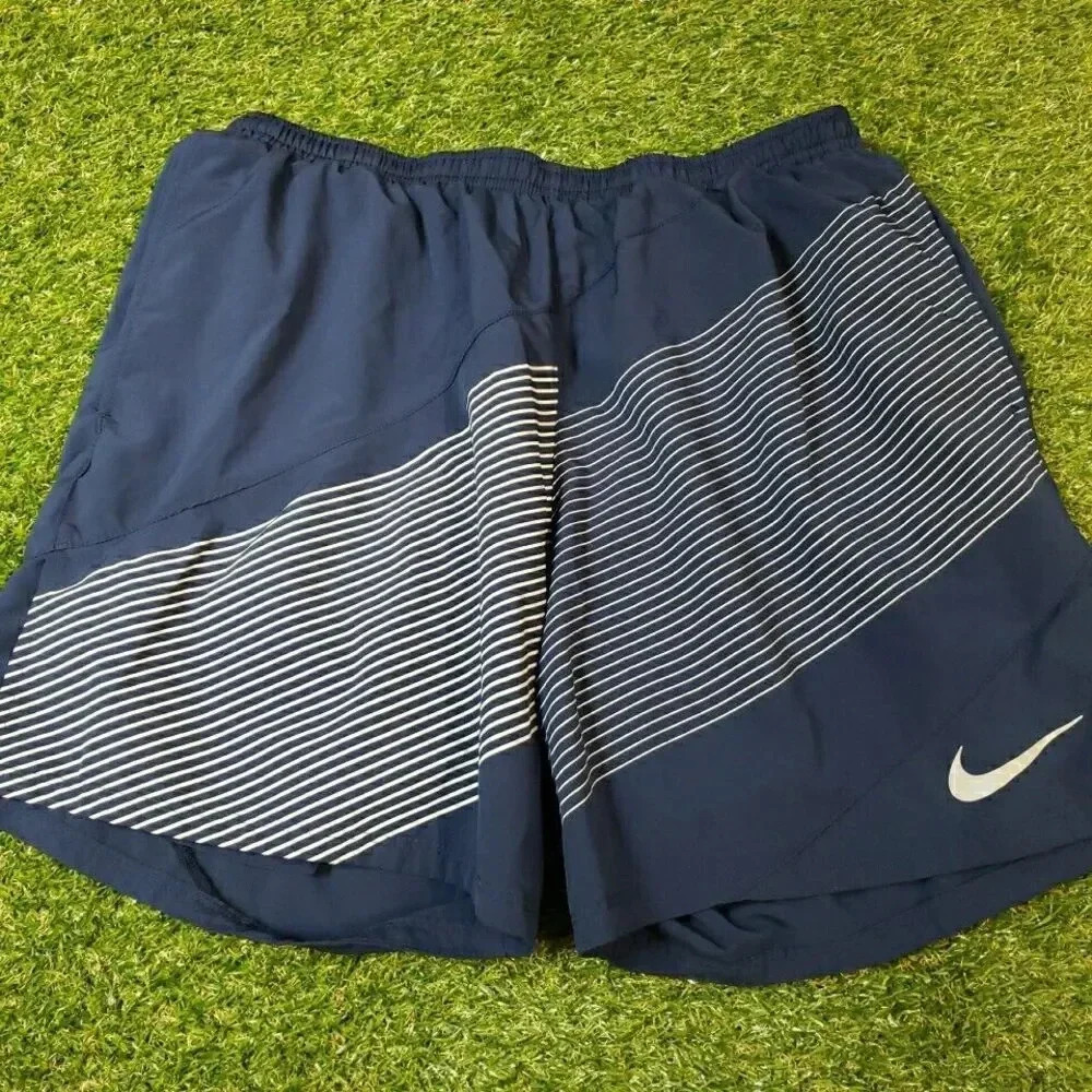 Nike Flex 2-in-1 Dri-FIT Mens Blue Running Shorts Small 857785 Inseam 7” 4568 - Picture 4 of 10